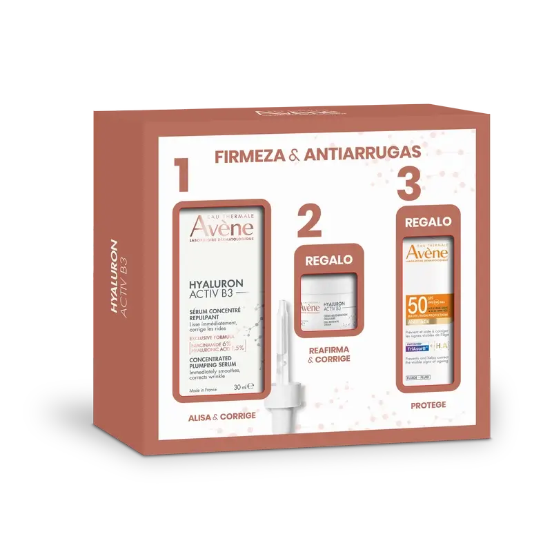 Avene Pack Hyaluron Activ B3 Serum 30 Ml + Hyaluron Activ B3 7 Ml + Fluido Solar Anti-Idade Spf50 5 Ml