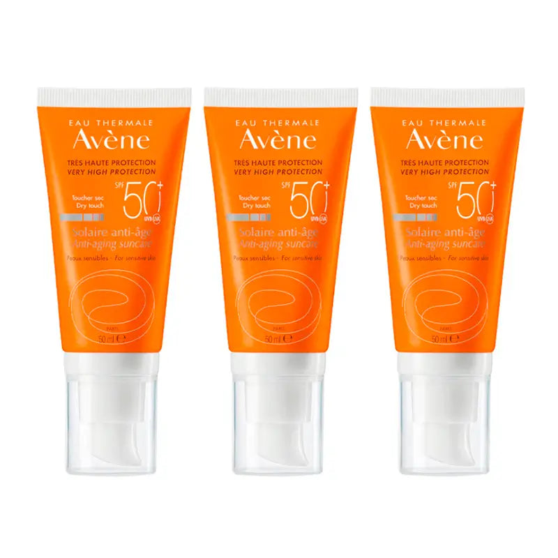 Avene Sun Cream Spf 50+ Anti-Idade, 3 x 50 ml