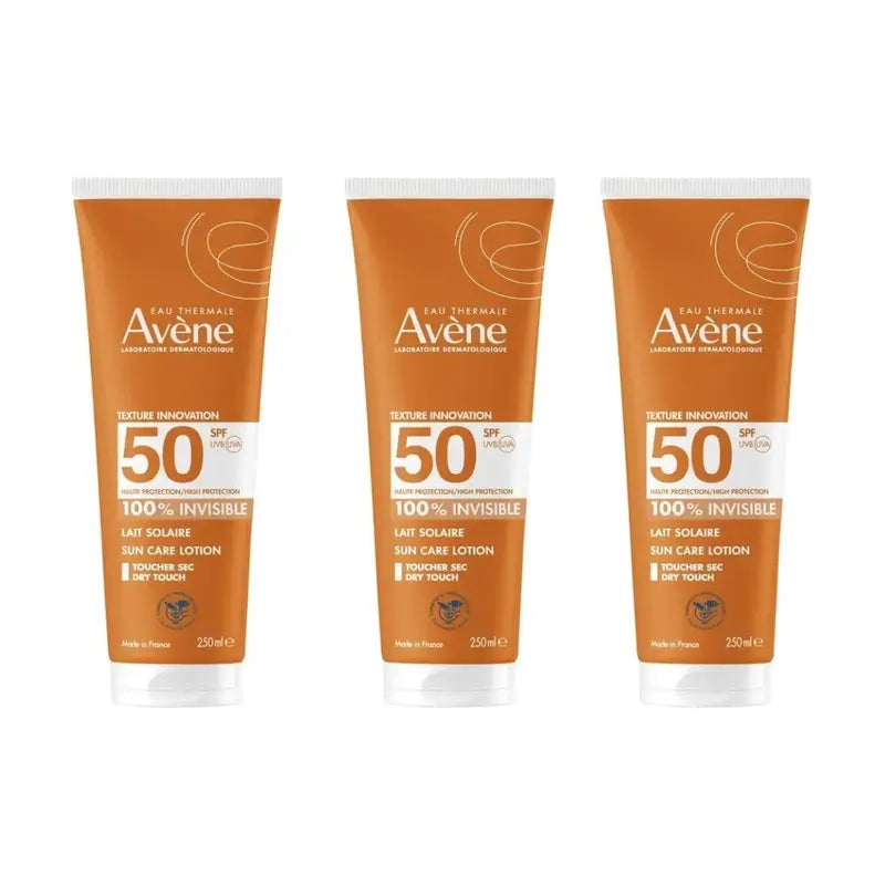 Avene Leite Protetor Solar Spf50+, 3 x 250 ml