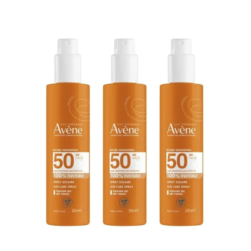 Avene Sun Spray Pele Sensível Spf 50+, 3 x 200 ml