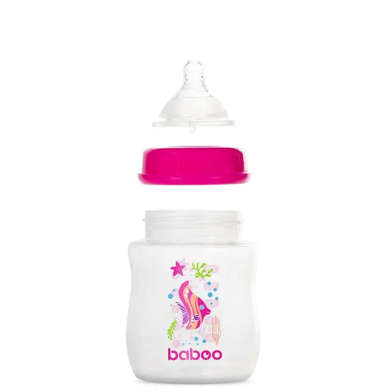 Biberão Baboo Anti-Cólicas 0+ Meses Rosa