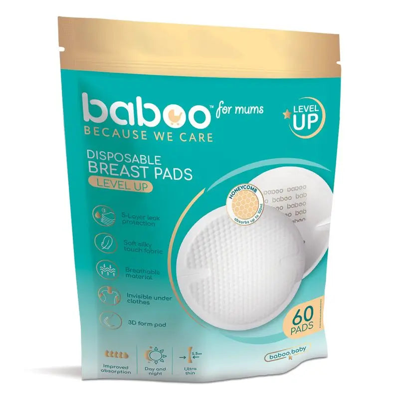 Pensos absorventes descartáveis Baboo, 60 unidades.
