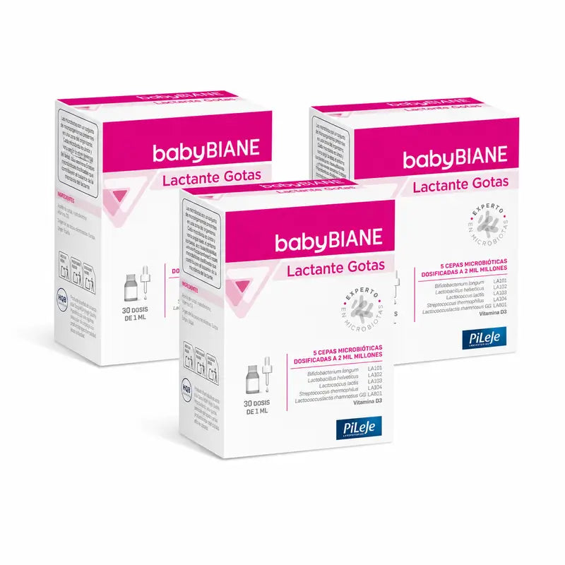 BABYBIANE para lactantes, gotas, embalagem de 3 x 30 ml
