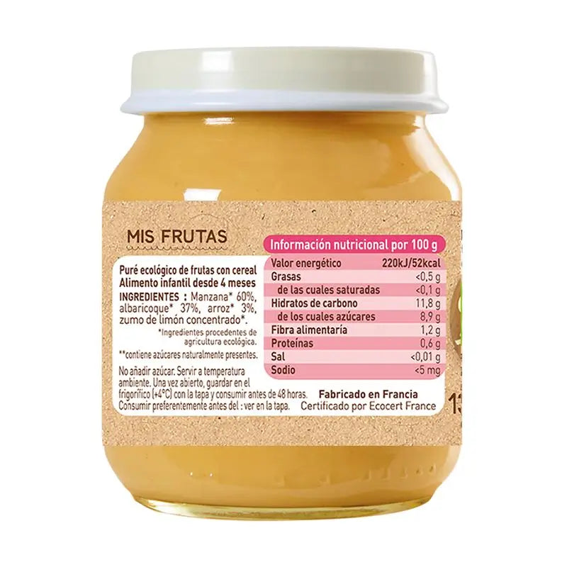 Frutas babybio com cereais, 130g