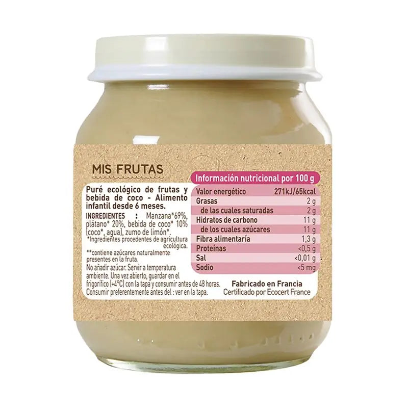 Babybio Banana e Maçã - 130 g