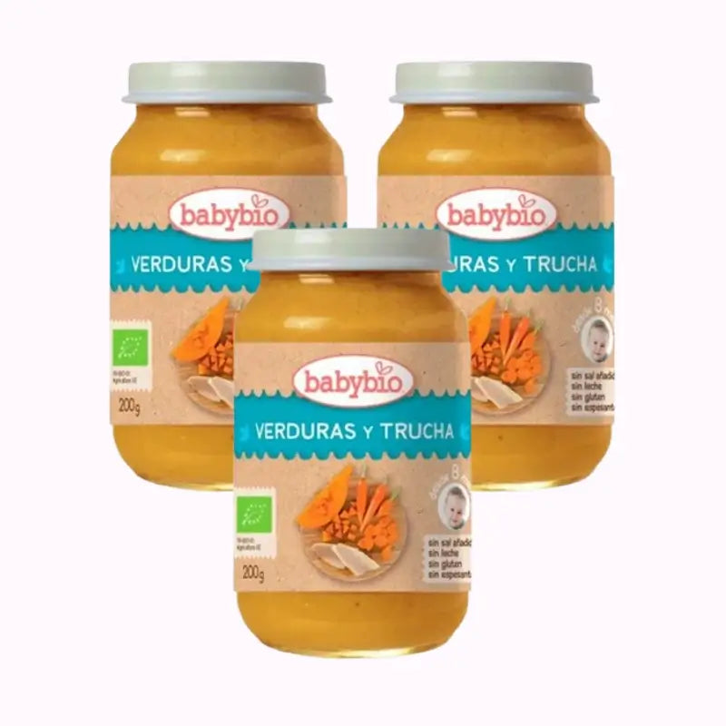 Babybio Menu Truta Tradicional, Embalagem 3 x 200 gramas