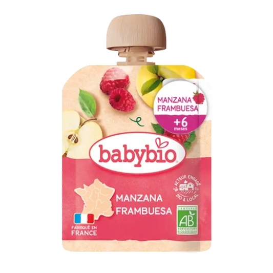 Babybio Pouche Maçã Framboesa , 90 g