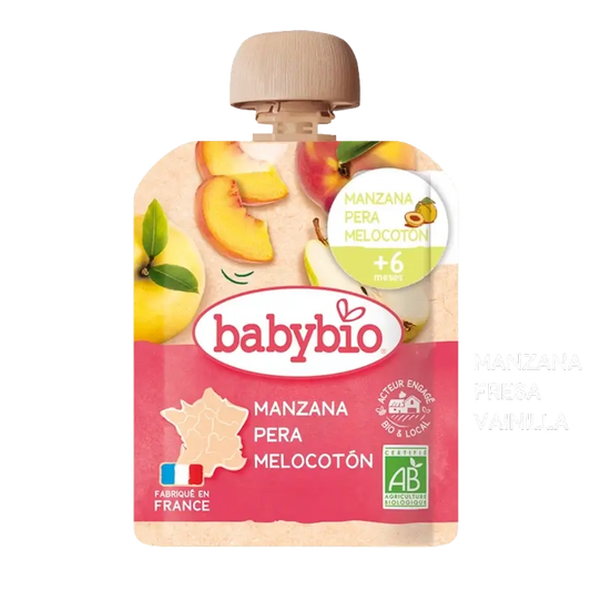 Babybio Pouche Maçã, Pera e Pêssego , 90 g