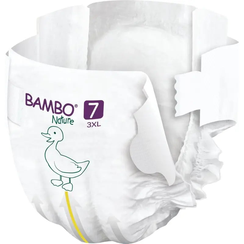 Fraldas Bambo Nature Tamanho 7 (18+ Kg), 40 unidades.