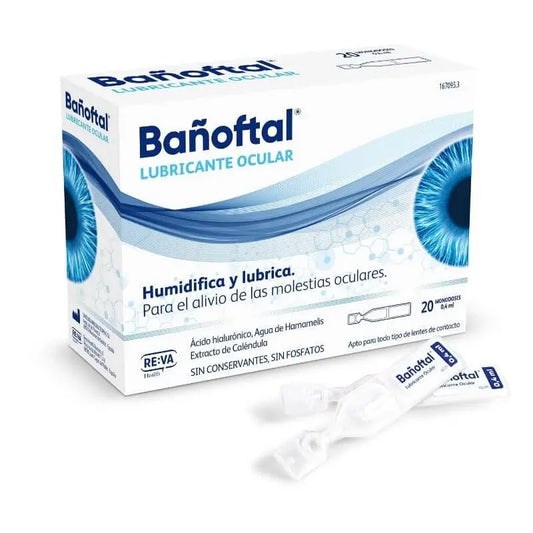 GOTAS DE BANHO OFTÁLMICO 20 DOSES ÚNICAS 0,4 ML