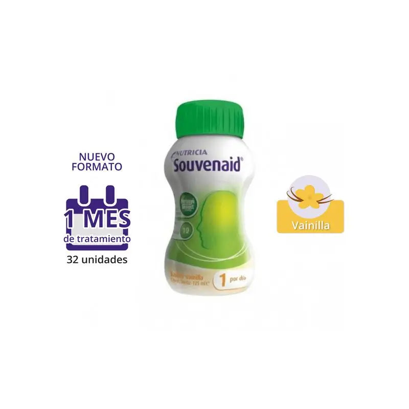Nutricia Souvenaid Smoothies Sabor Baunilha, 32 unidades x 125 ml