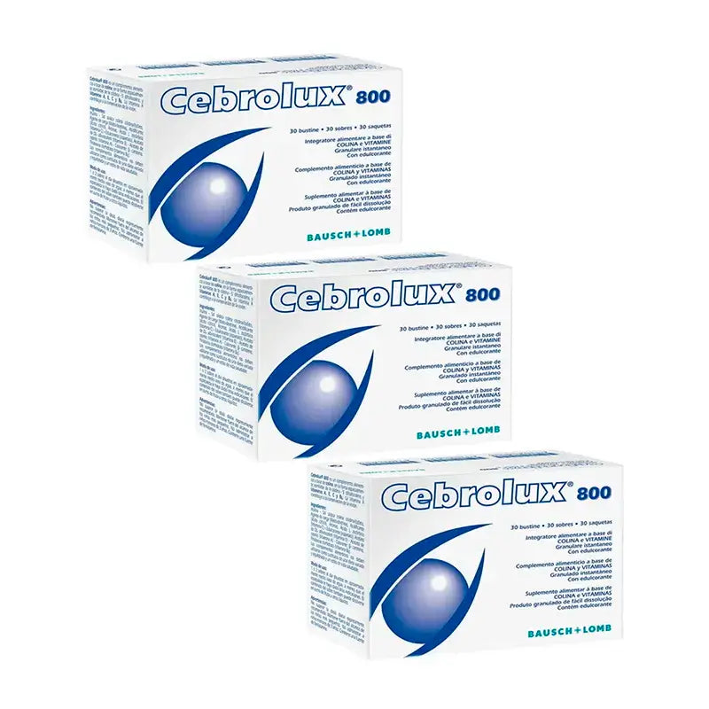 Bausch & Lomb Cebrolux 800, Embalagem 3 x 30 Saquetas