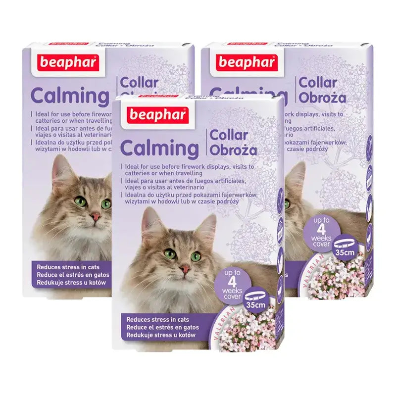 Coleira para gatos Beaphar Calming, Embalagem 3 x 35Cm