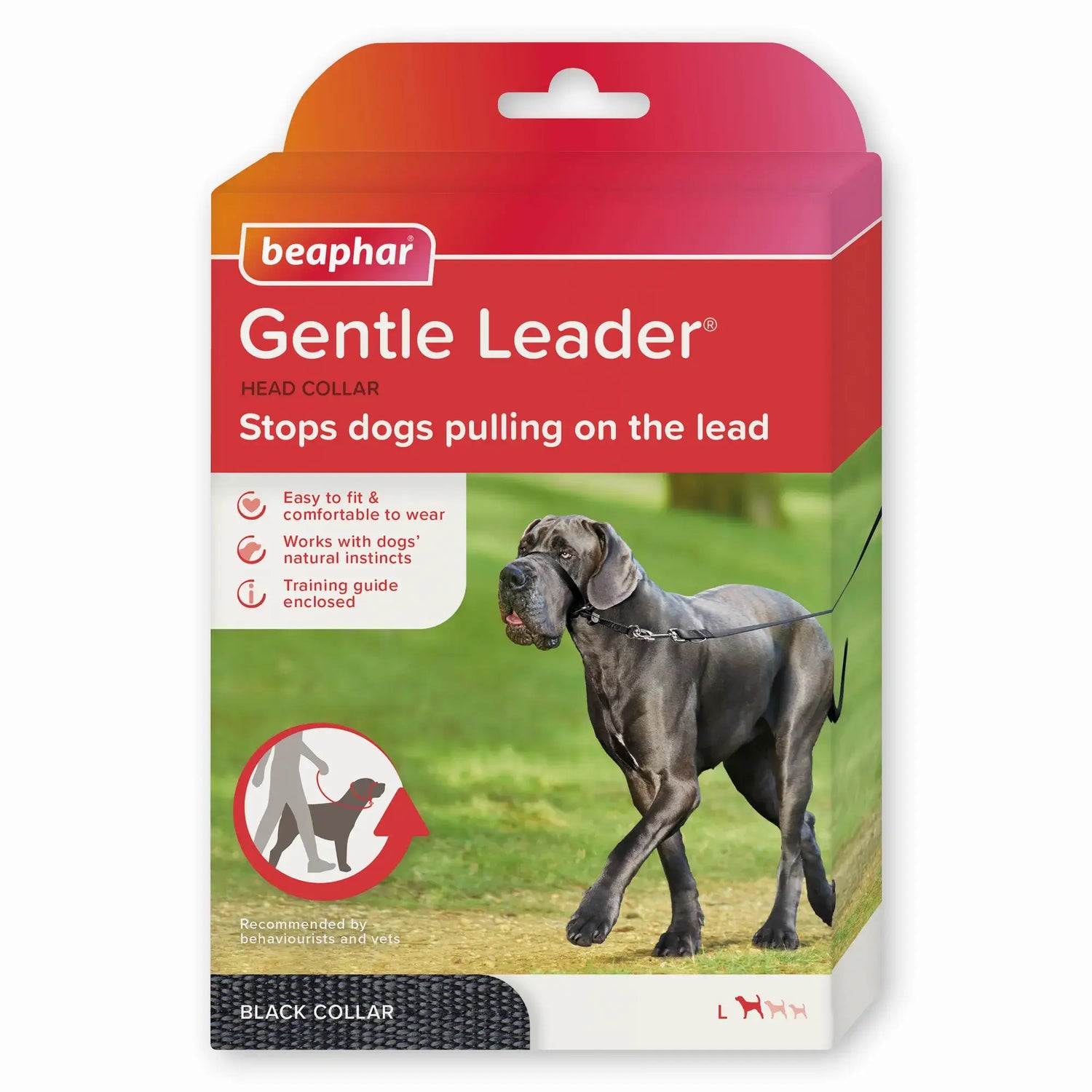Beaphar Gentle Leader Size L Preto, 1 peça