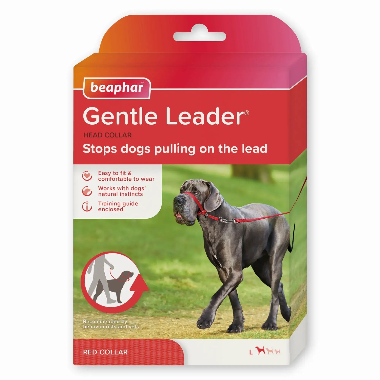 Beaphar Gentle Leader Size L Vermelho, 1 peça