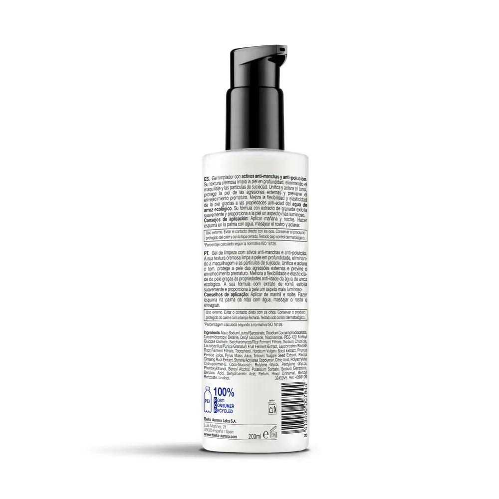 Gel de limpeza anti-manchas Bella Aurora, 200 ml