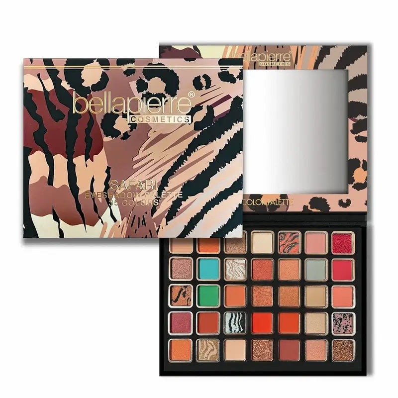 Bellapierre Cosmetics Safari Eyeshadow Palette, 35 Cores, 38 g