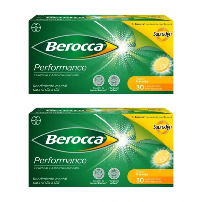 Berocca Performance Orange, 2X30 Comprimidos Efervescentes