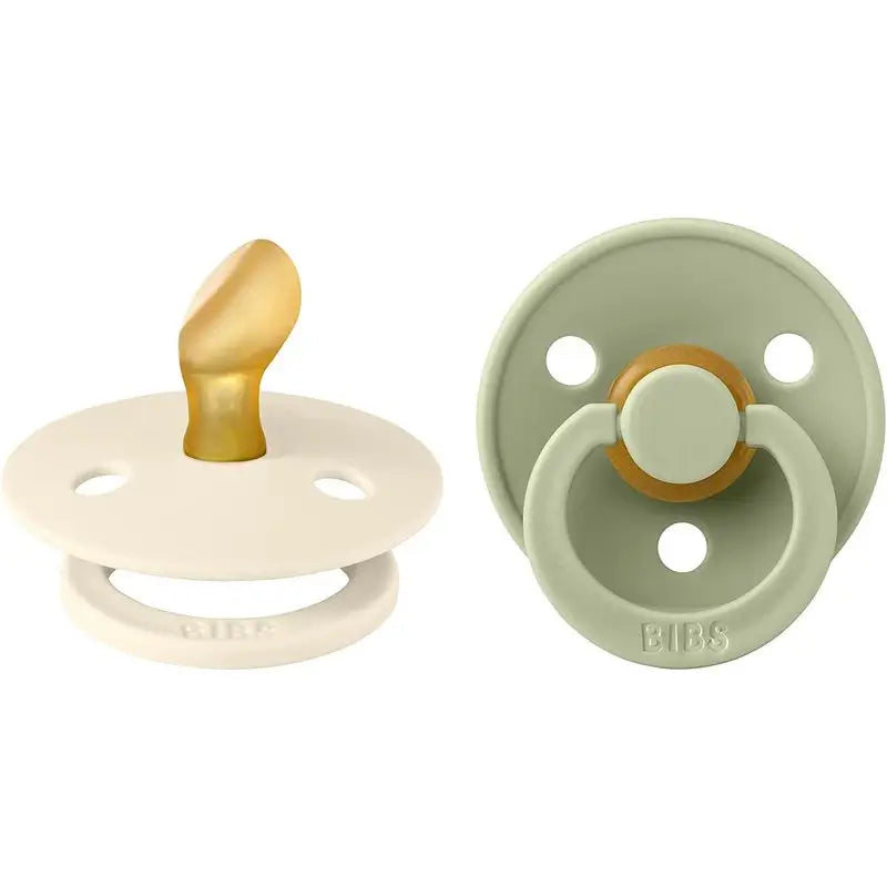 BIBS 2 Chupetes Colour Anatómica Ivory/Sage 0/6 Meses