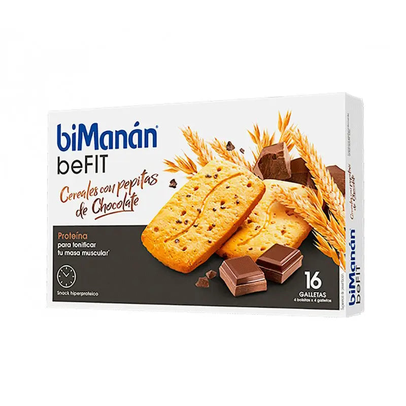 biManán Befit Cereals and Chocolate 16 Biscoitos