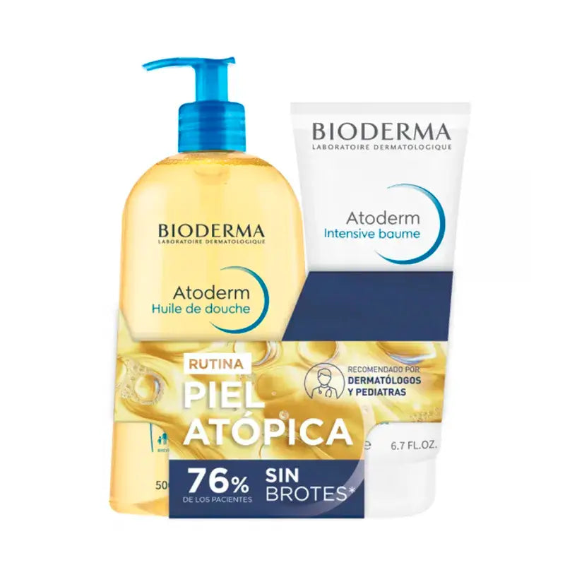 Bioderma Pack Atoderm Ib 200Ml + Óleo de Duche 500Ml, 2 unidades