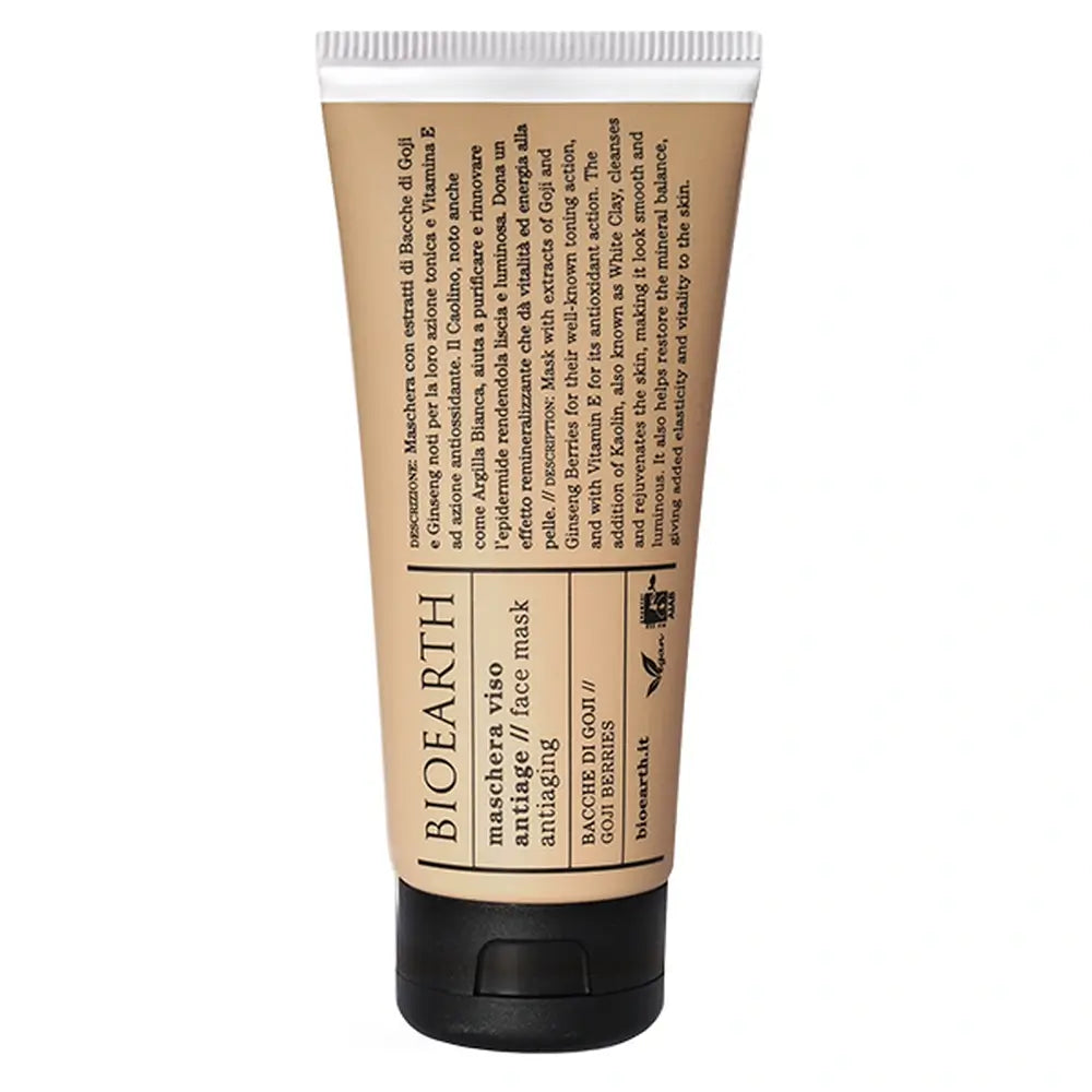 Bioearth Goji Berry Anti-Ageing Cream Máscara Facial, 100 ml