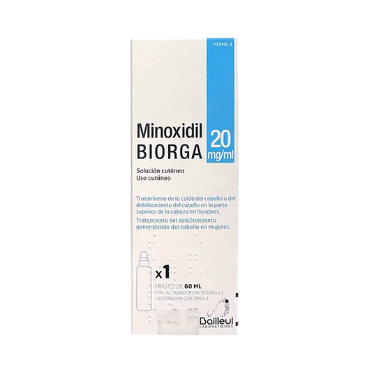 Biorga 20 Mg/ ml Minoxidil Skin Solution 1 Frasco 60 ml