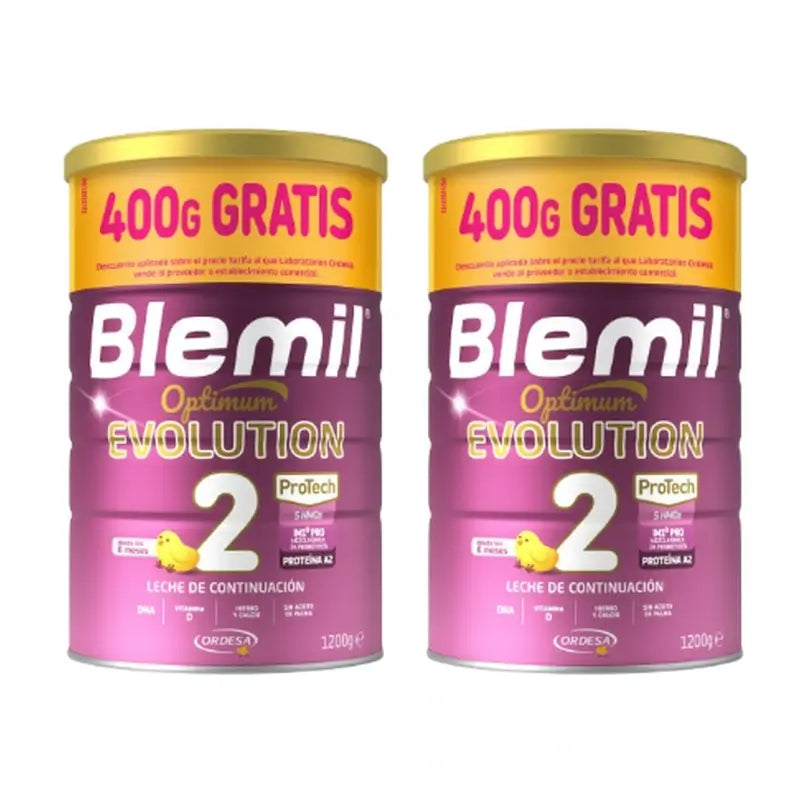 Blemil Optimum Evolution 2 Fórmula Preço Especial, 2X1200g