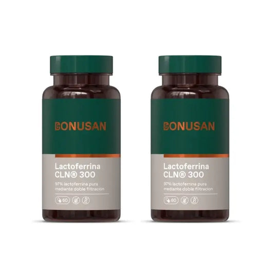 Bonusan Lactoferrina 300 Mg, Embalagem 2x60 Cápsulas