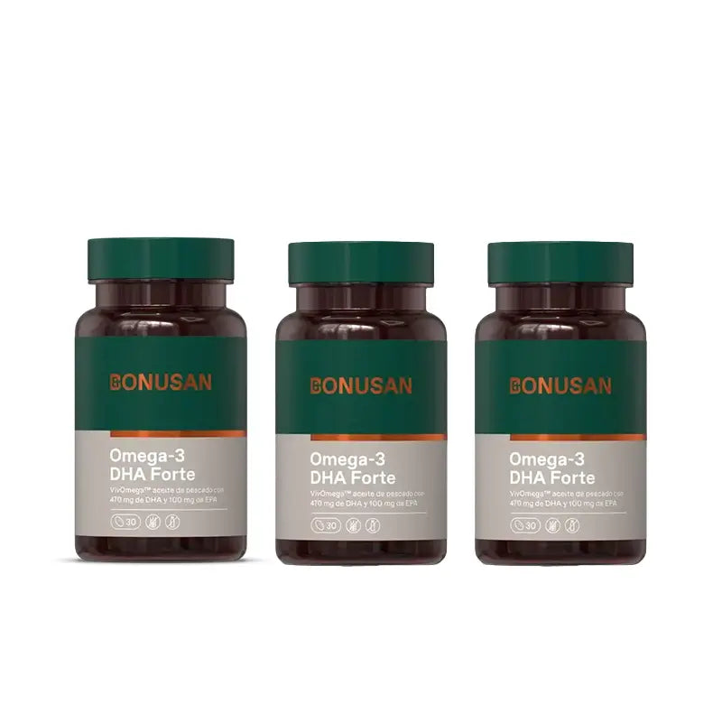 Bonusan Omega-3 Dha Forte , 3X30 cápsulas moles