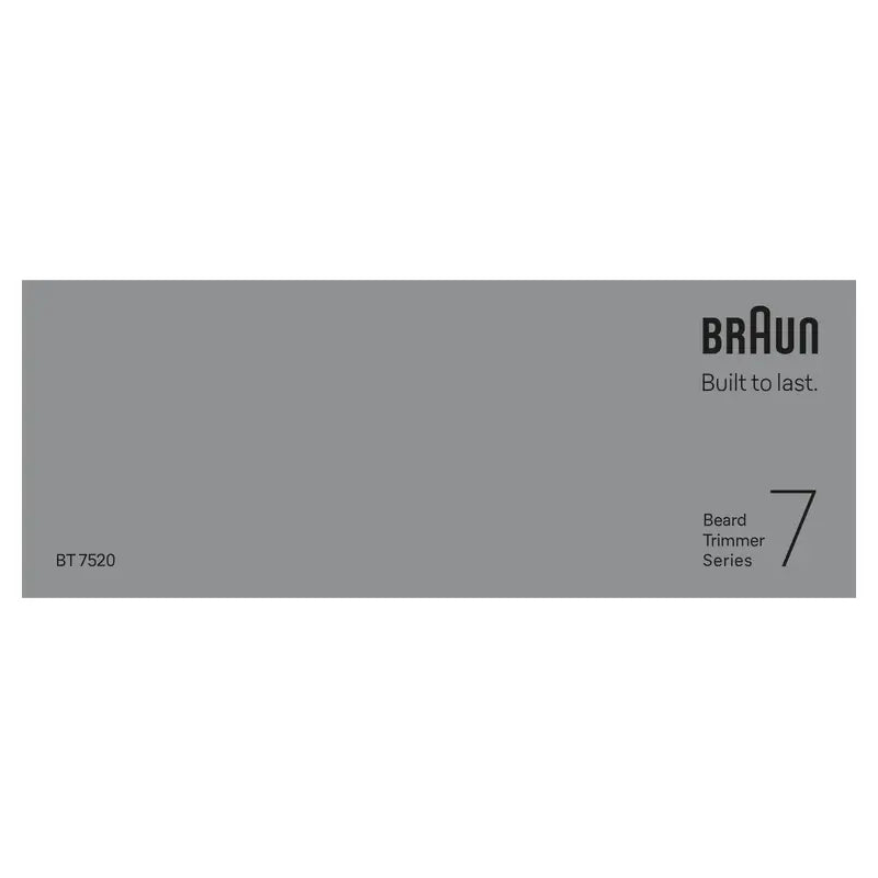 Aparador de barba Braun Series 7 40 comprimentos Bt7520