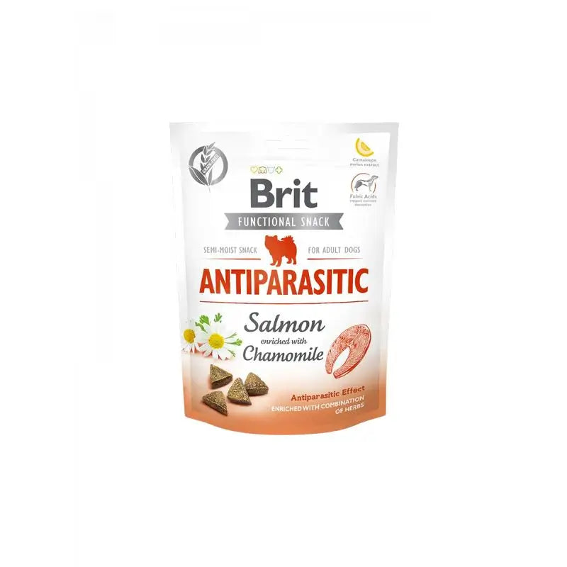 Brit Care Dog Functional Snack Antiparasitário Salmão 150Gr para Cães