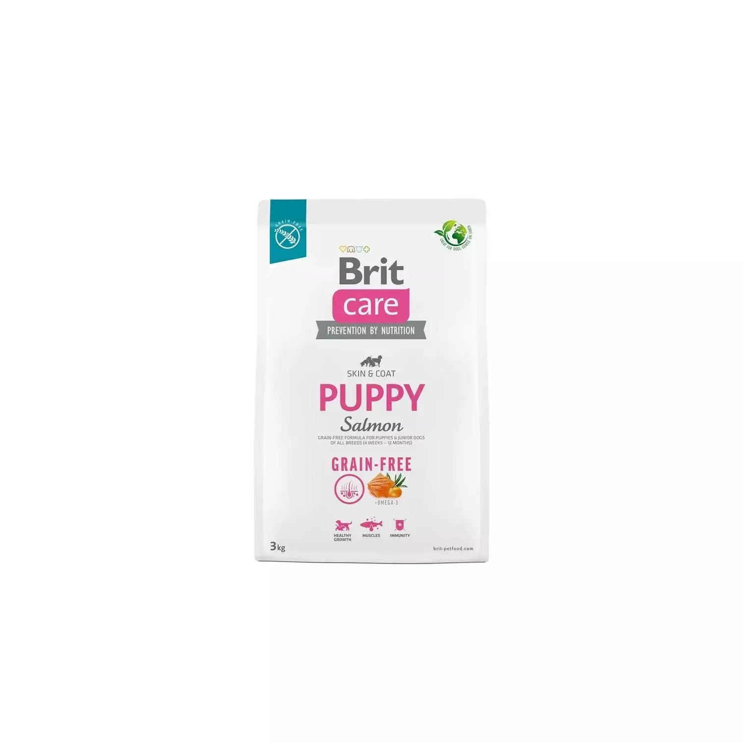 Brit Care Dog Puppy Grain Free Salmão 3Kg para Cães