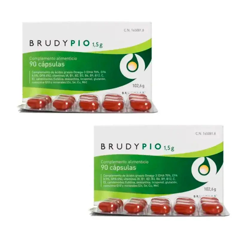 Brudy Pio 1,5 g, Embalagem 2 x 90 Cápsulas