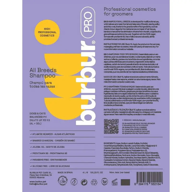 Burbur Pro Champô Todas as Raças 1000Ml
