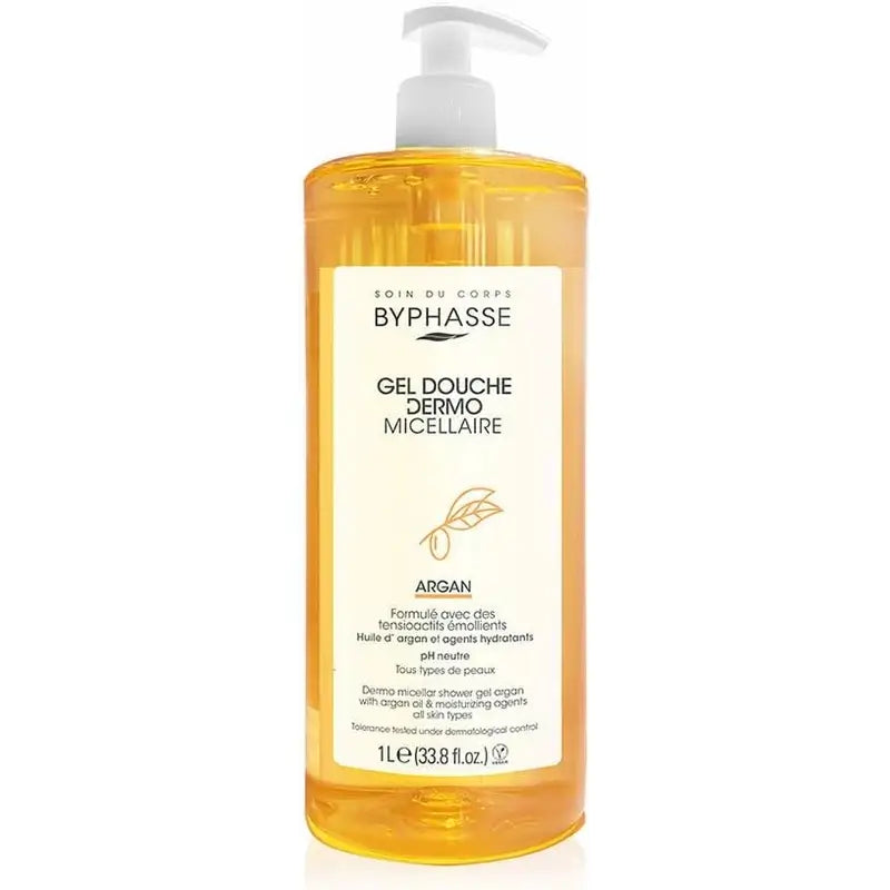Byphasse Dermo Gel de Duche Micelar de Argão, 1000 ml