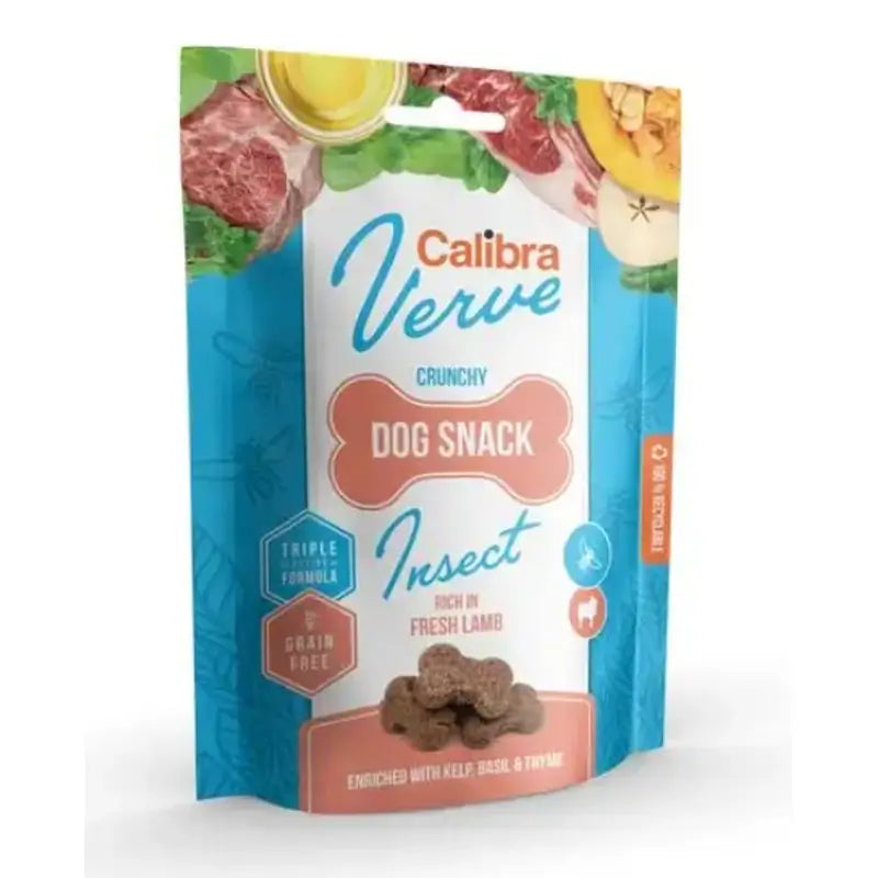 Calibra Dogs Verve Snack Crocante Insectos e Borrego Fres 150G