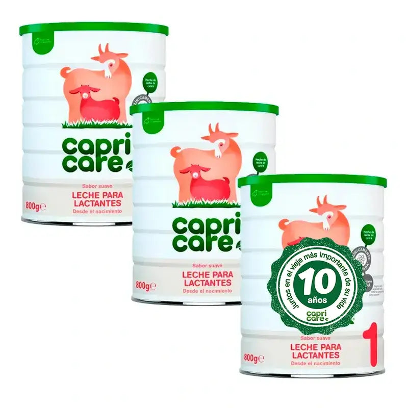 Capricare 1 Leite para Bebés, Embalagem 3 X 800 Gr