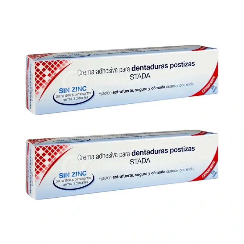 Care+ Zinc Free Denture Adhesive Cream, 2 unidades