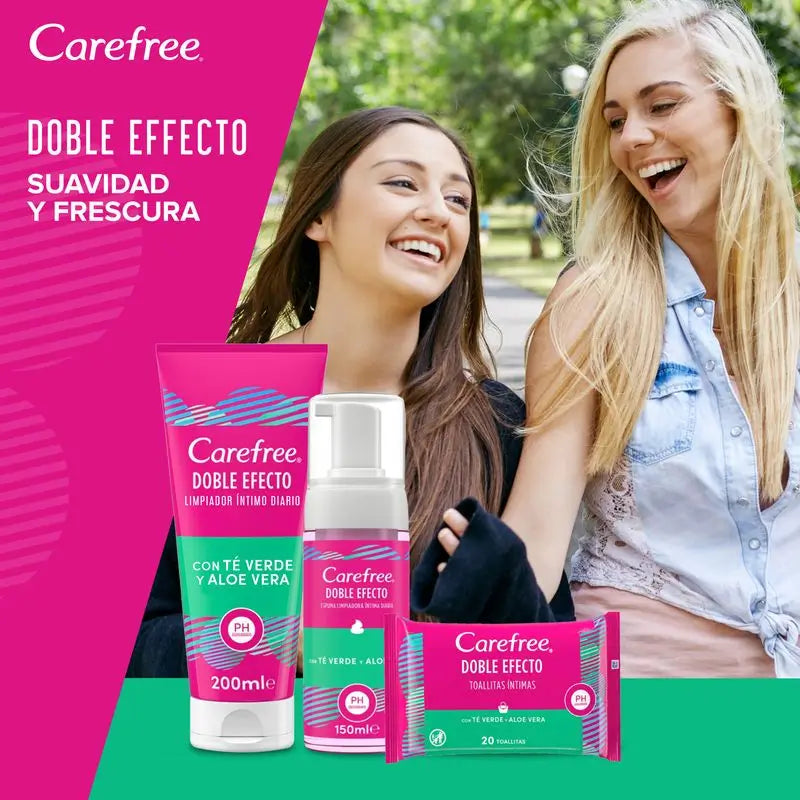 Carefree Toallitas Te Y Aloe Vera 20Uds