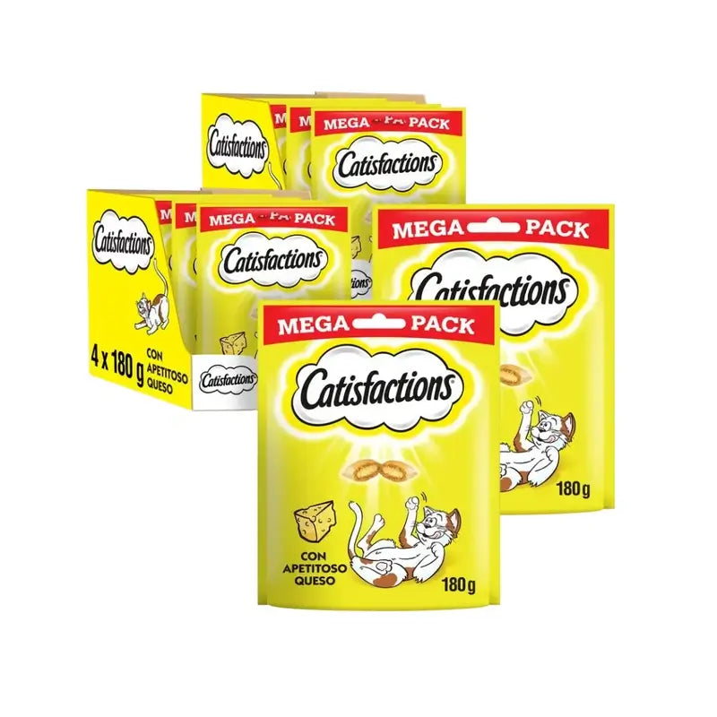 Catisfaction Megapack Queijo, embalagem de 2, 4X180Gr