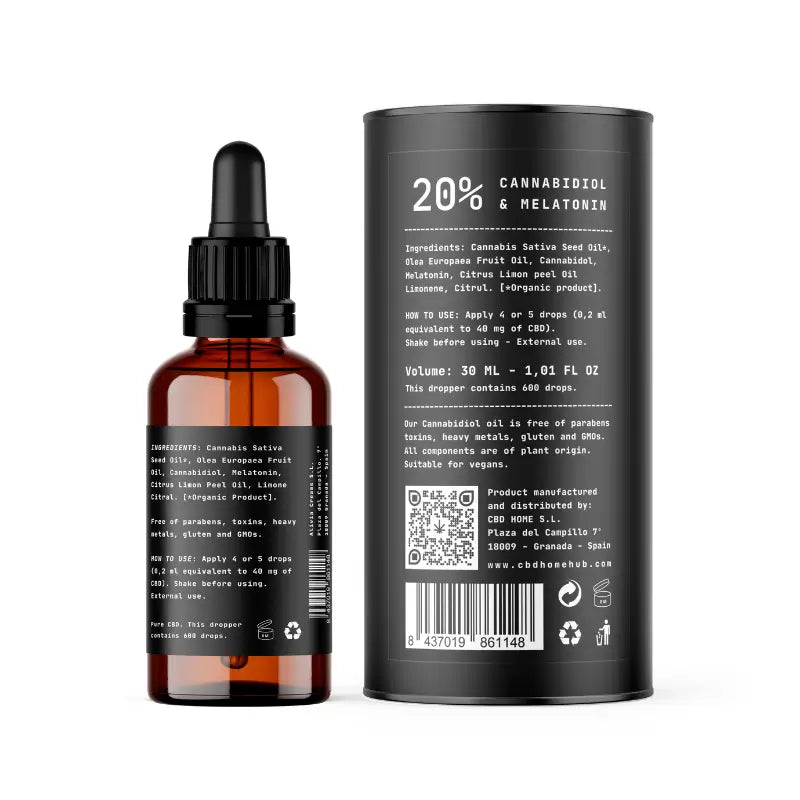 CBD Home Óleo CBD 20% com Melatonina , 30 ml