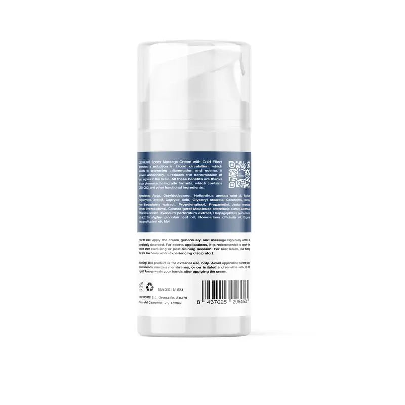 Cbd Home Sports Crema Frio Cbd + Cbg, 100 ml