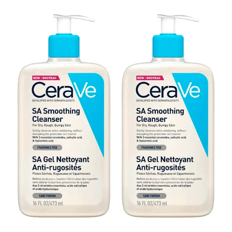 CeraVe Duplo SA Limpiador Antirrugosidades, 2x236ml