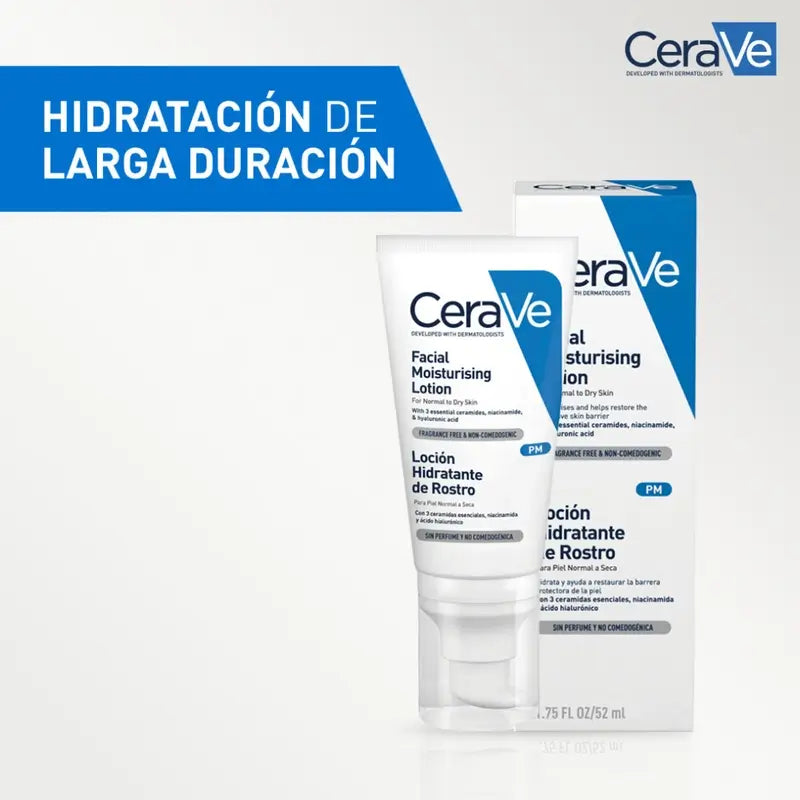 CeraVe Loção Hidratante para o Rosto, 52 ml