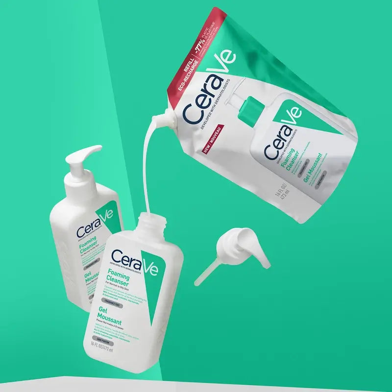 CeraVe Gel de Limpeza Espumante Recarga , 473 ml