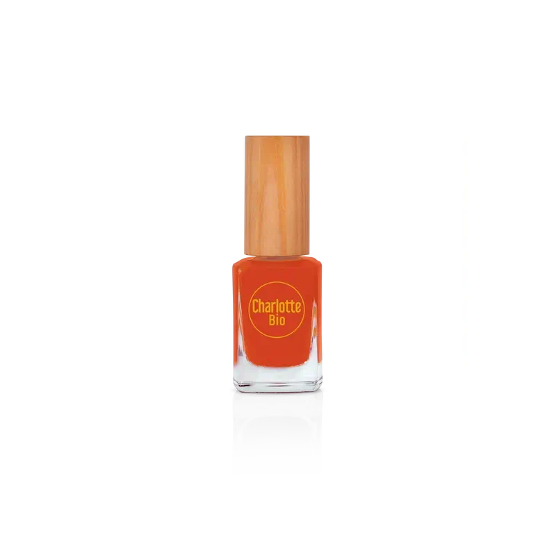 Charlotte Bio Nail Polish Orange Rust 10 Ml