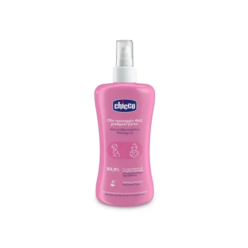 Chicco Óleo de Massagem Pré/Pós-Parto 4 em 1 200Ml