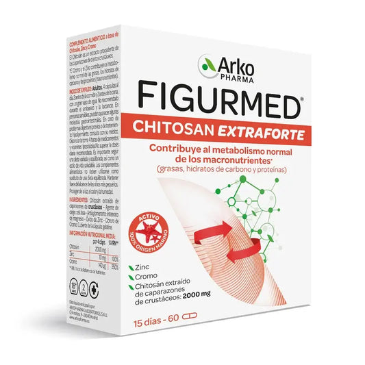Arkopharma Figurmed Chitosan Extra Forte 500 mg, 60 cápsulas