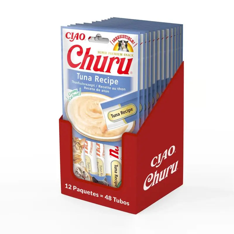 Churu Cat Receita de Atum Expositor 12X56Gr